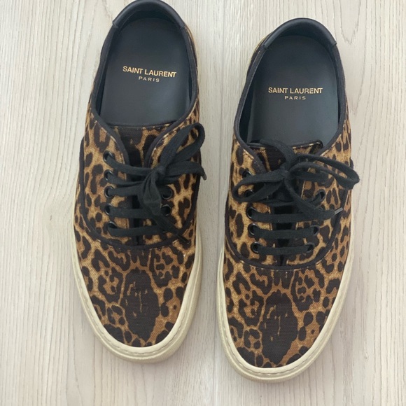 Saint Laurent S21 Flat Leopard Sneaker - Picture 2 of 10